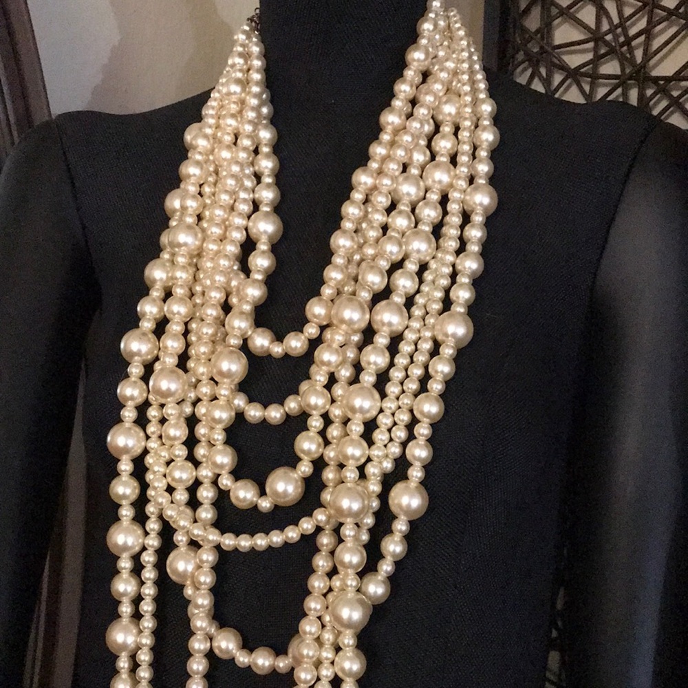 COPY - Vintage Layered Faux Pearl Necklace